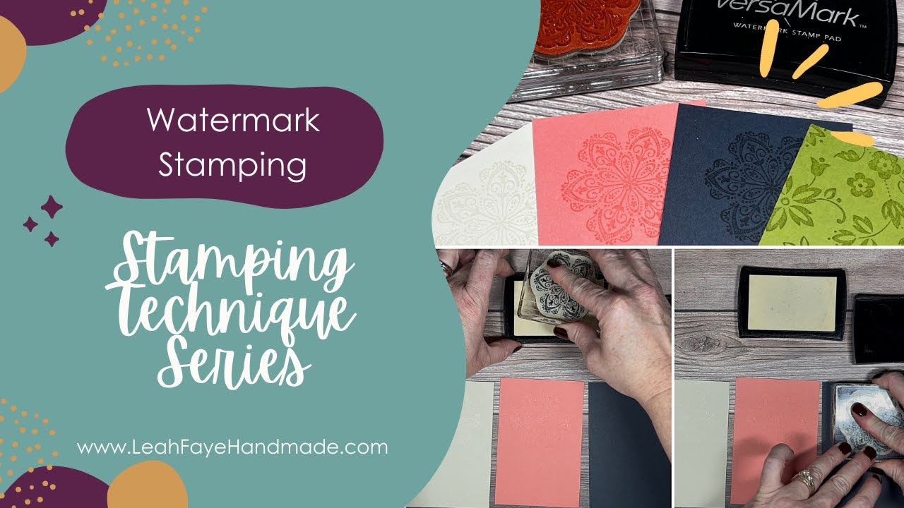 Watermark Stamping | STAMPING TECHNIQUE SERIES | Create Custom Tone-on-Tone Backgrounds for Cards