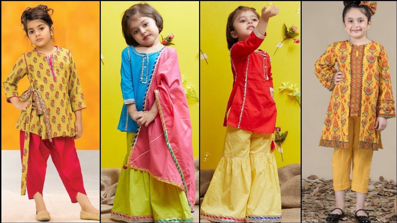 Baby Girl Lawn Dress Designing/Gota Patti Frock And Kurti/Casual And