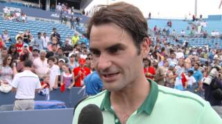 Cincinnati 2014 Final Interview Federer