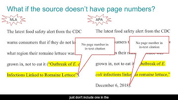MLA vs APA: In-text Citations