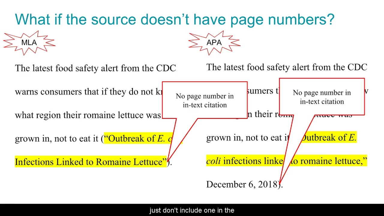 MLA vs APA: In-text Citations