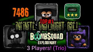 Bombsquad Explodinary Infinite Onslaught BSE! (3P) 7486 Score! Top 1 - SPAZNOOBYT