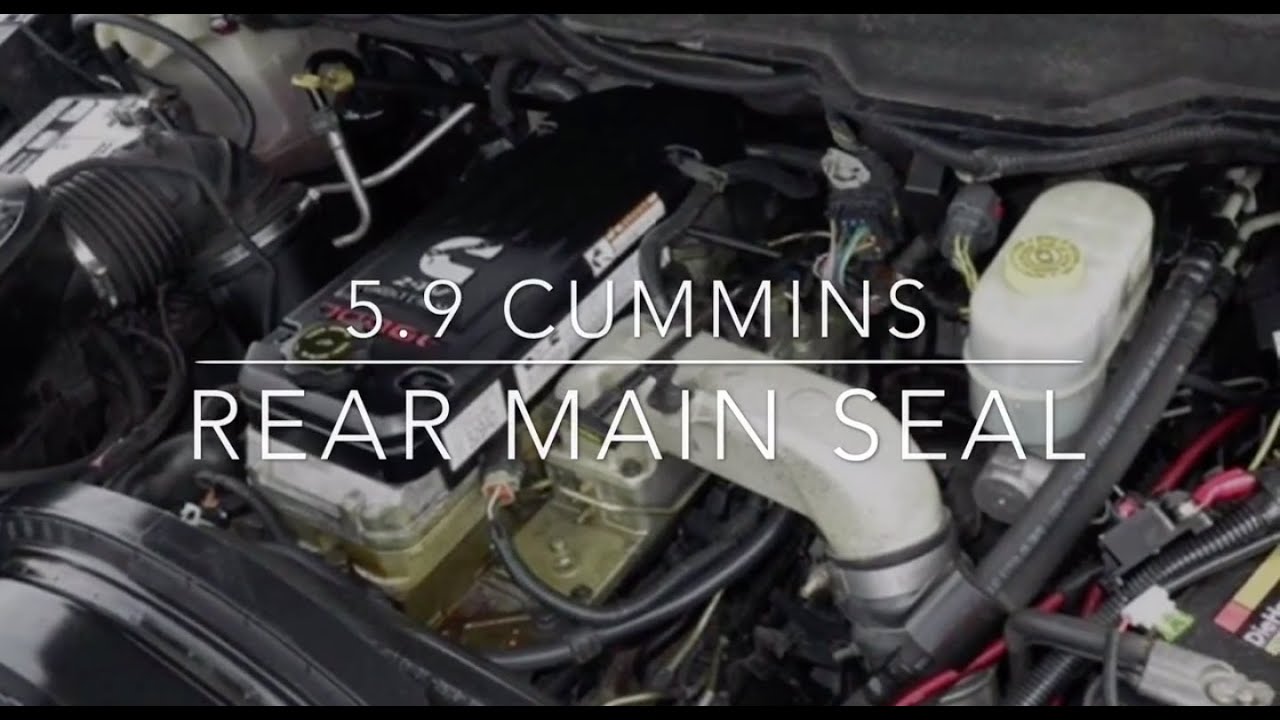 5.9 Cummins Rear Main Seal - YouTube