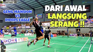 FAUZAN Smasher Geng Mansion TANTANG Riders EAGLE RIAN / ALFIAN. Full Speed Indonesia Badminton