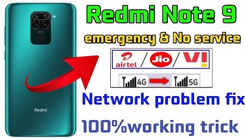 Redmi note 9 network problem solve 2024 || How to fix 4G Volte network problem in Redmi note 9