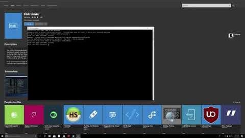 How to Install Kali Linux on Windows 10 from the Microsoft Store Windows Subsystem for Linux T8Xsi0D