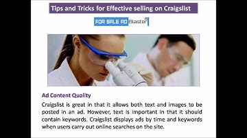 Tips and Tricks for Effective selling on Craigslist