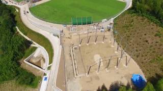 土佐塾中学・高等学校　新グラウンド 工事の進捗状況（２８年８月現在）