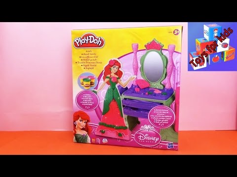 Play Doh Ariel The Little Mermaid Vanity Set Youtube