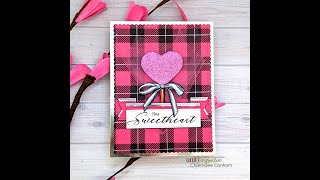 Unity Quick Tip: Glitter Embossed Heart + Tulle Accent
