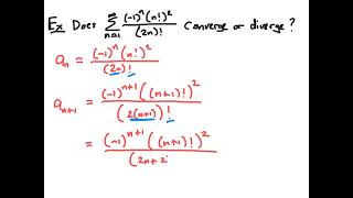 Ratio Test Examples