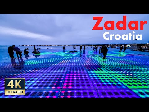 Zadar Croatia ?? 4K Old Town Evening Walking Tour 2022