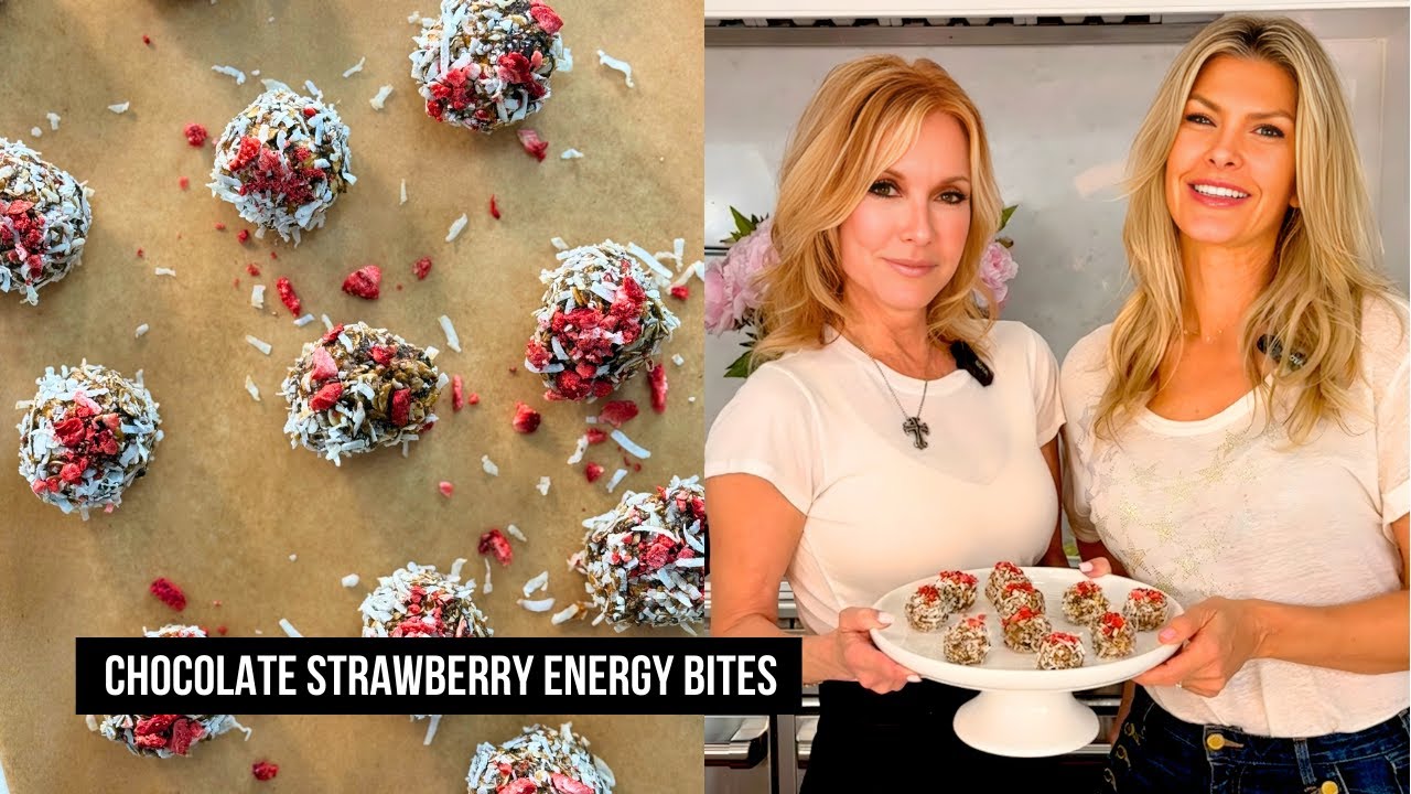 Tracey Bregman & Christine Avanti-Fischer Make Dark Chocolate Strawberry Energy Bites