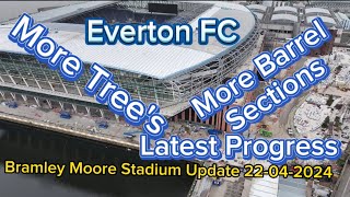 Everton FC New Stadium at Bramley Moore Dock Update 22-04-2024