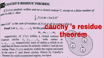 Complex Analysis - Cauchy
