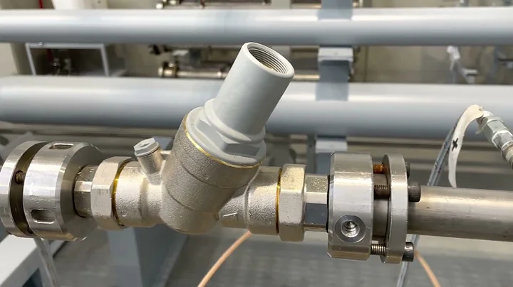 Example of cavitation in a pressure reducing valve