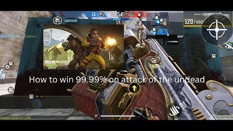 how to win 99.99% on attack of the undead