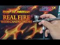 How to Airbrush Real Fire with Candy2.0 from Createx