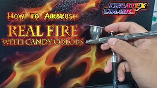 How to Airbrush Real Fire with Candy2.0 from Createx