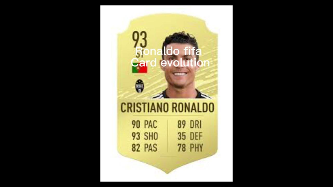 Ronaldo fifa card evolution YouTube
