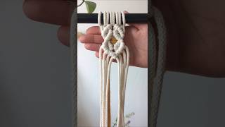 Diamond Braided Pattern | Easy 2-Color DIY Tutorial #Shorts #macrame #tutorial #craft