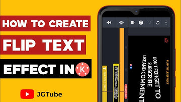 How to Create Flip Title Text Effect In Kinemaster || Kinemaster tutorial || JGTube