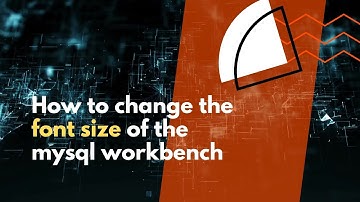 how to increase the font size of the mysql workbench editor
