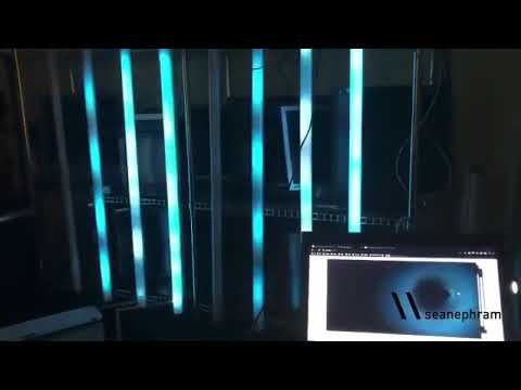 An Interactive LED installation you can control with your mouse? (AdaFruit's FadeCandy + Processing)
