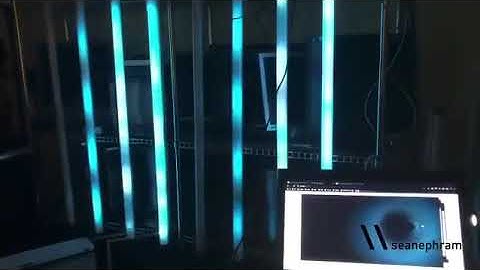 An Interactive LED installation you can control with your mouse? (AdaFruit