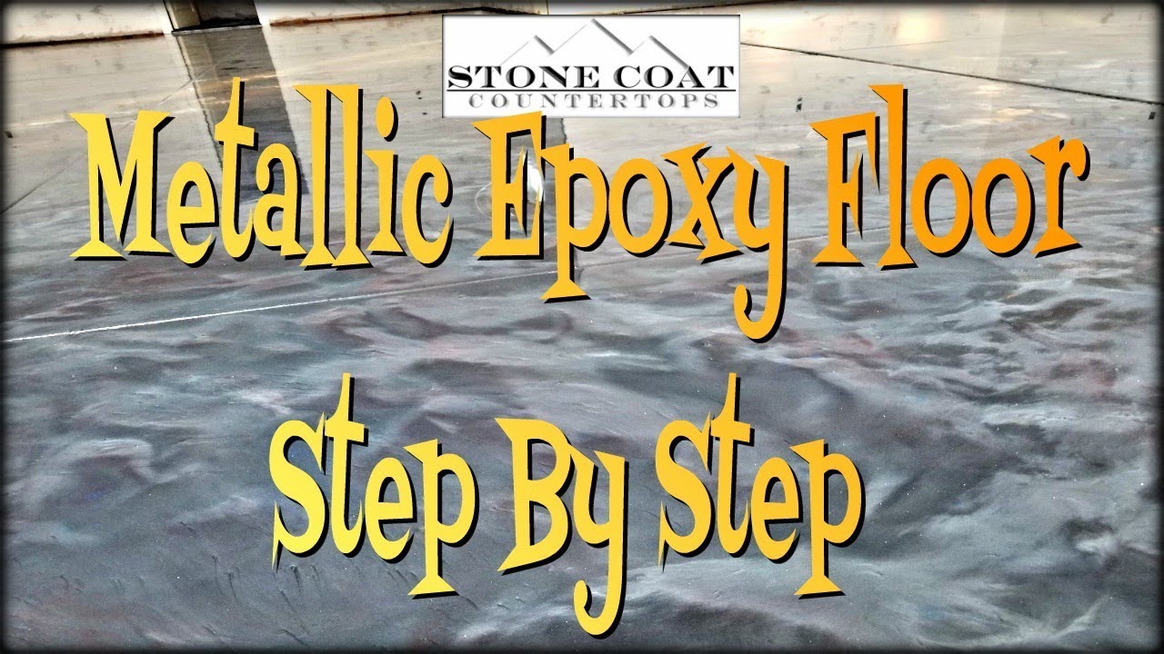 ⁣Metallic Epoxy, Floor Step By Step