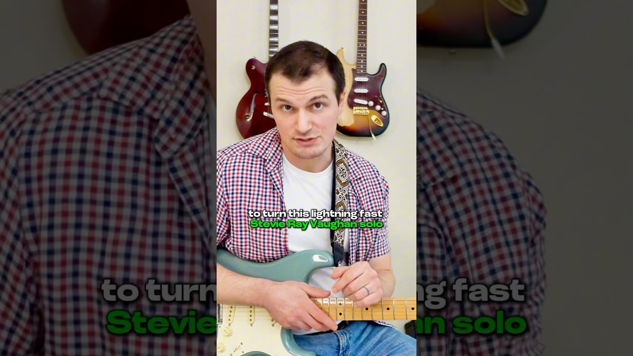 Turn This Fast SRV Guitar Solo Into PRACTICE 