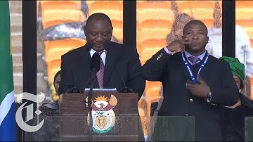 Nelson Mandela Sign Language Flap: 