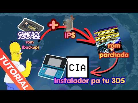 Aplicar parche IPS a ROM y Convertir de GBA a CIA para 3DS fácil y rápido #3DS #GBA #romhacking