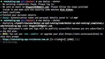 Docker Up and Running 14: Deploy Docker on Now
