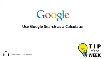 Use Google Search as a Calculator