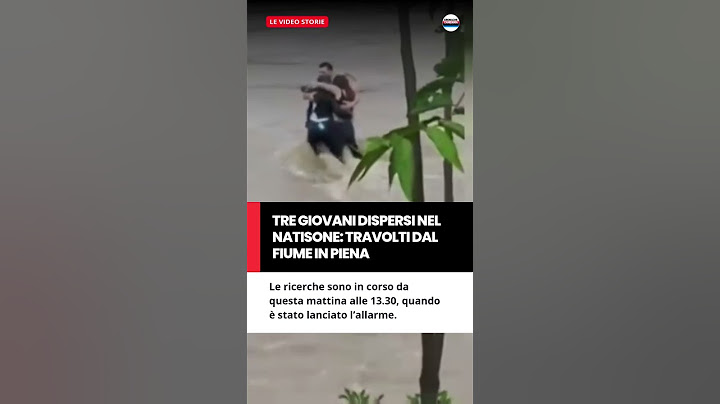 Tre ragazzi sono dispersi dopo essere stati travolti dal fiume.. #Attualità #Italia #UltimeNotizie