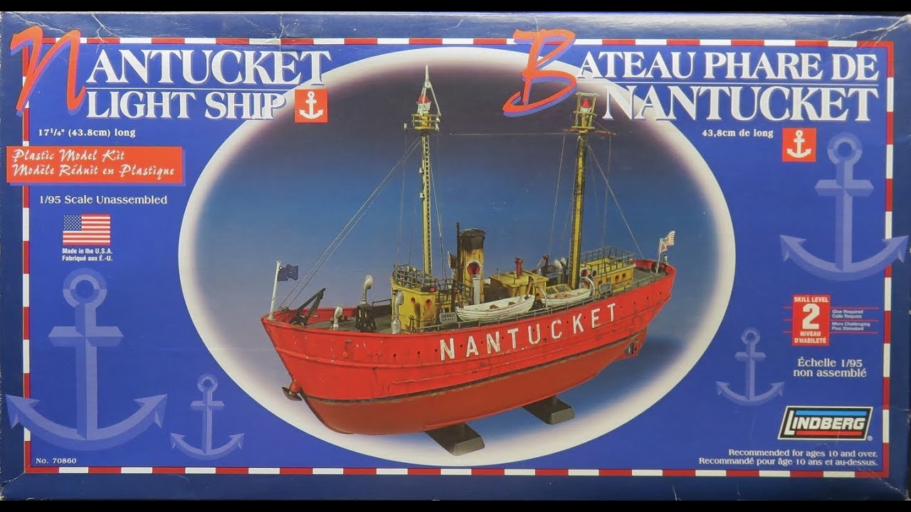 1/95 Lindberg Nantucket Light Ship Kit# 70860 