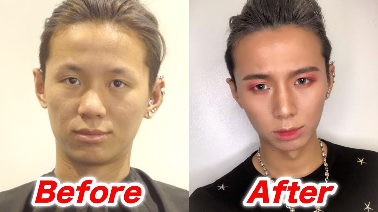 大変身 韓国風メイク 男 メンズメイク Asia Men Makeup Youtube