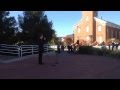 Jadon webster sings before the veterans day parade 111113