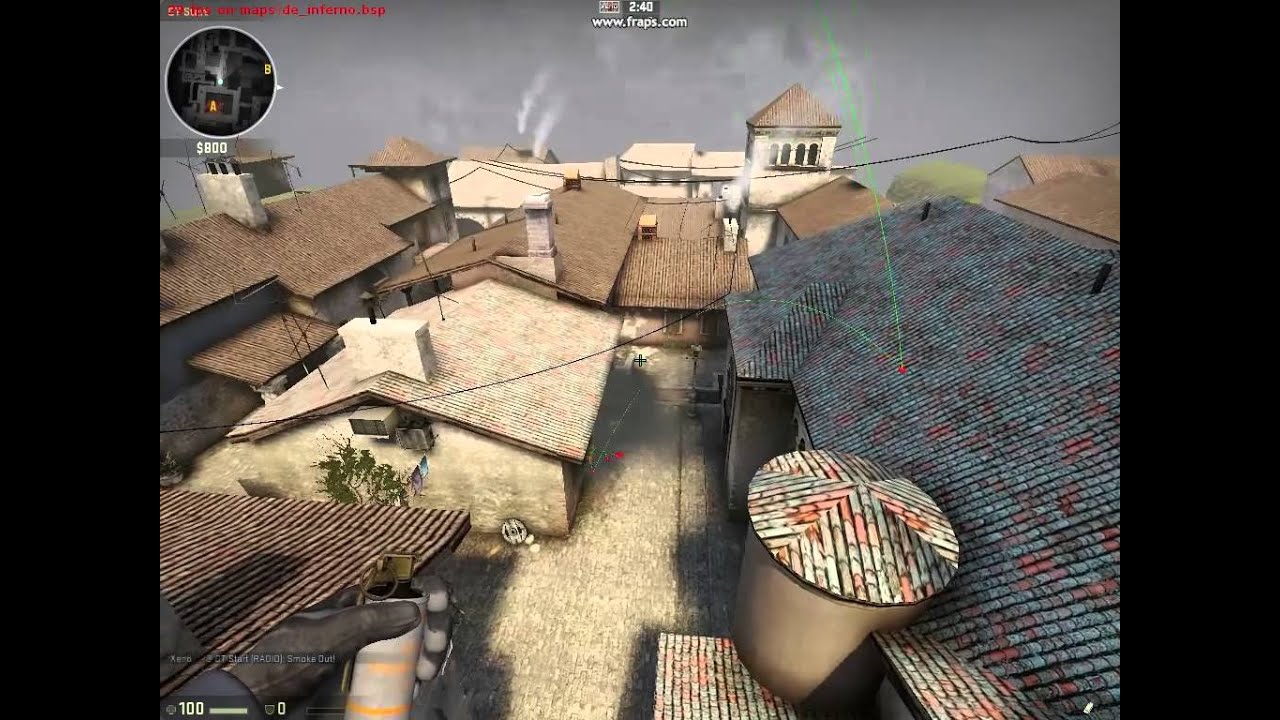 [CSGO] Inferno - Smoke mid from CT spawn - YouTube