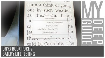Onyx Boox Poke 2 - Battery Life Testing