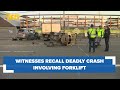 Witnesses recall deadly crash between forklift and 2 vehicles