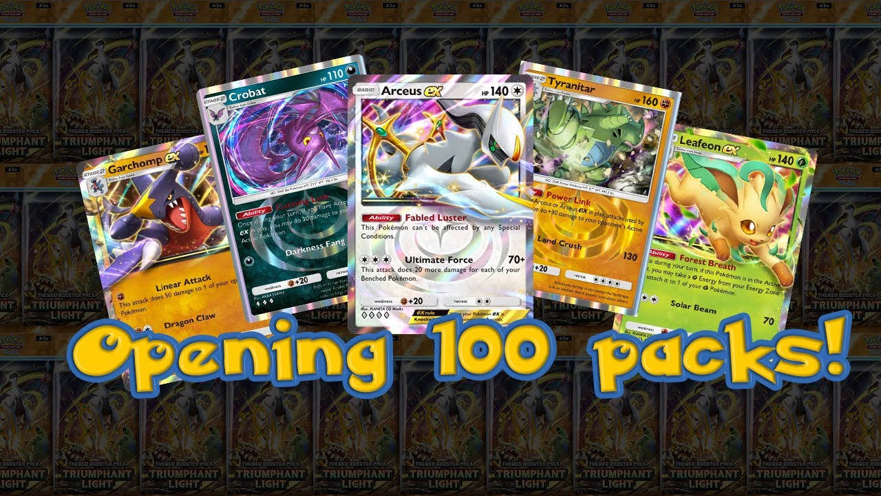 I Opened 100 Packs of Triumphant Light - YouTube