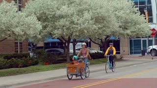 The Earth Day GR Bike Bus