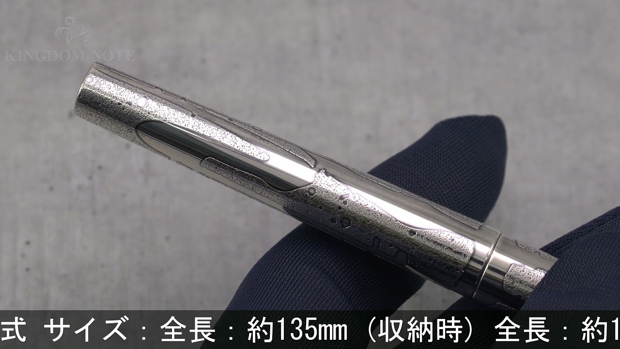 M*i様 PLATINUM万年筆リビエール蝕刻 PLATINUM プラチナ 万年筆 リビエール 蝕刻 シルバープレート 18KWG