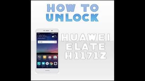 Como Liberar o Desbloquear Huawei Elate H1711z  - por codigo imei
