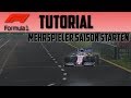 SO ERSTELLE ICH EINE MEHRSPIELER SAISON!! || F12019 Tutorial || Deutsch