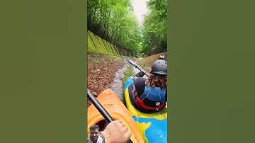 GoPro | Drainage Ditch Kayaking Race POV | Stu Telfer #Shorts