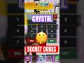 ALL CRYSTAL SECRET CODES Fortnite STEAL THE BRAINROT