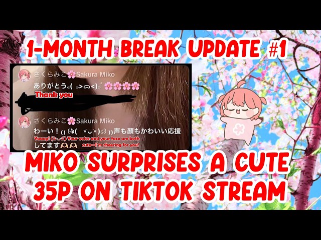 Miko Drops by a Cute 35P Girl's TikTok Stream and Surprises Her